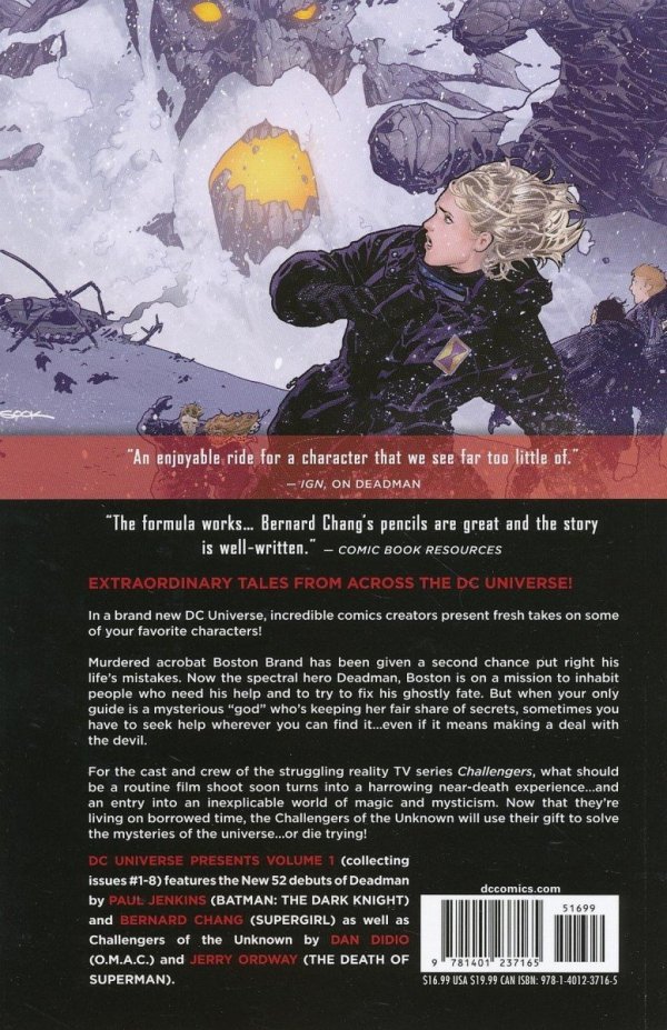 DC UNIVERSE PRESENTS VOL 01 DEADMAN AND CHALLENGERS OF THE UNKNOWN TP [9781401237165] **promocja TOMY**