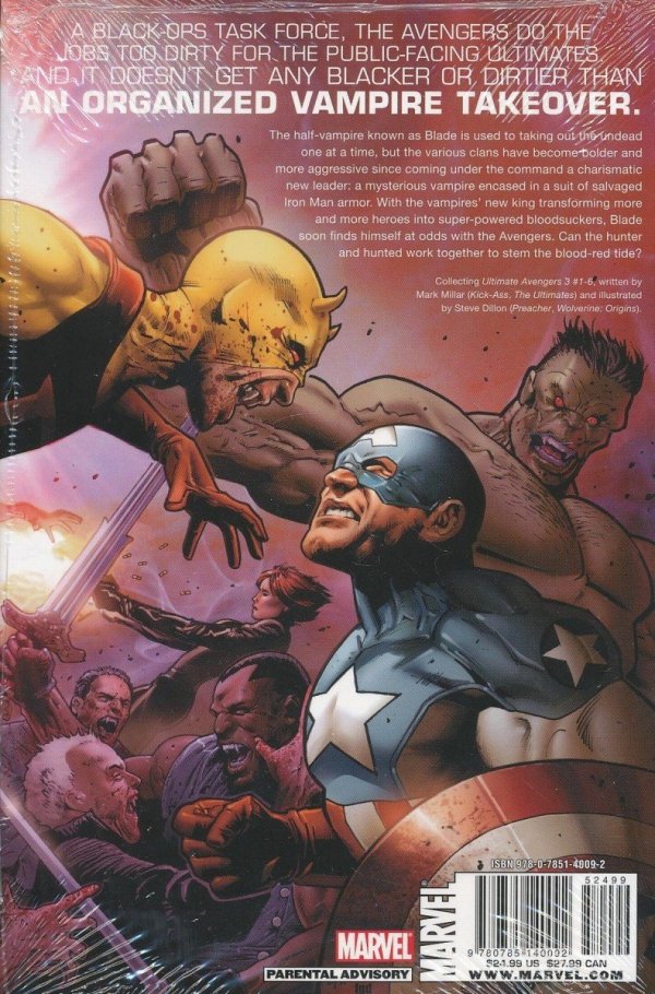 ULTIMATE COMICS AVENGERS BLADE VS THE AVENGERS HC [9780785140092] **promocja TOMY**