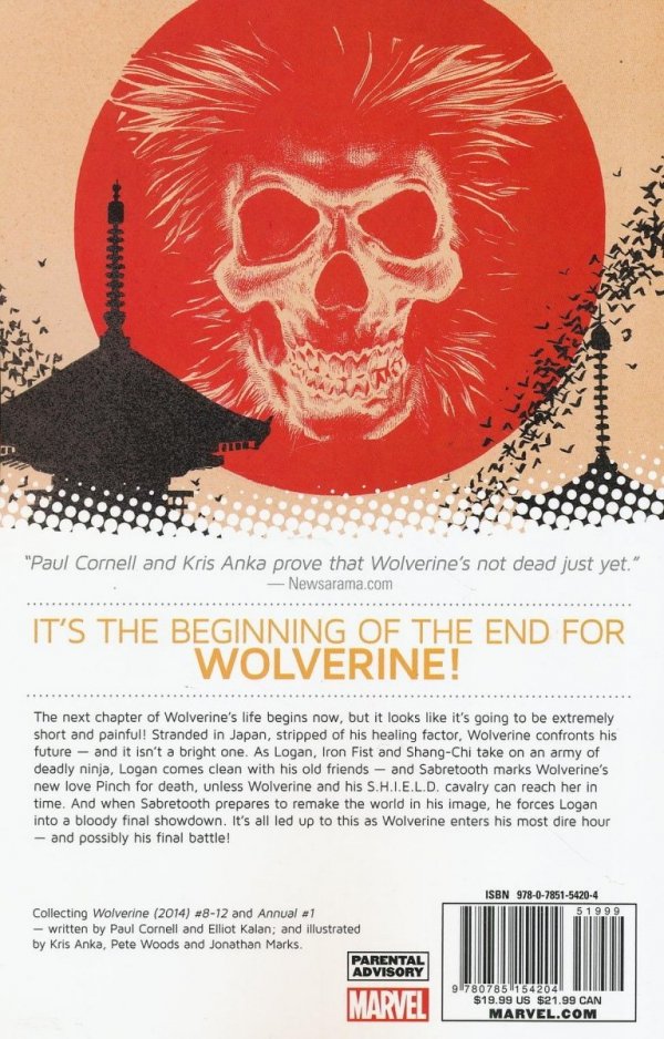 WOLVERINE VOL 02 THREE MONTHS TO DIE PART 2 TP [9780785154204] **promocja TOMY**