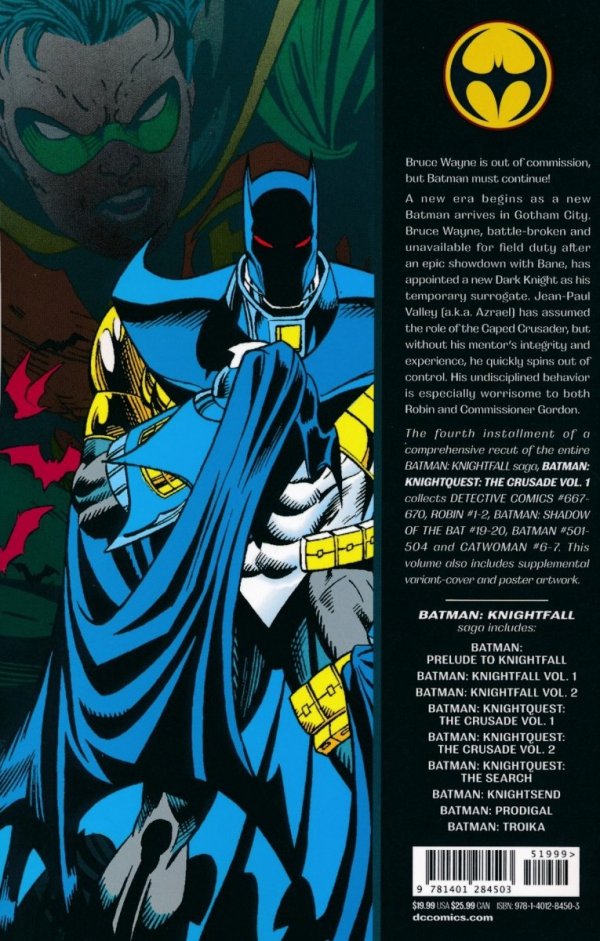 BATMAN KNIGHTQUEST THE CRUSADE VOL 01 TP [9781401284503] **promocja TOMY**