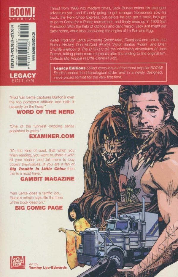 BIG TROUBLE IN LITTLE CHINA LEGACY EDITION VOL 02 TP [9781684154227]