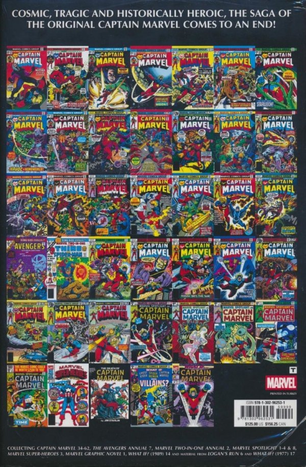 DEATH OF CAPTAIN MARVEL OMNIBUS HC [STANDARD] [9781302962531]