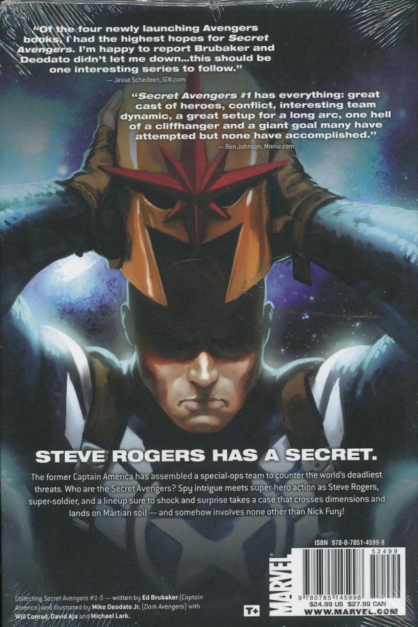 SECRET AVENGERS VOL 01 MISSION TO MARS HC [9780785145998] **promocja TOMY**