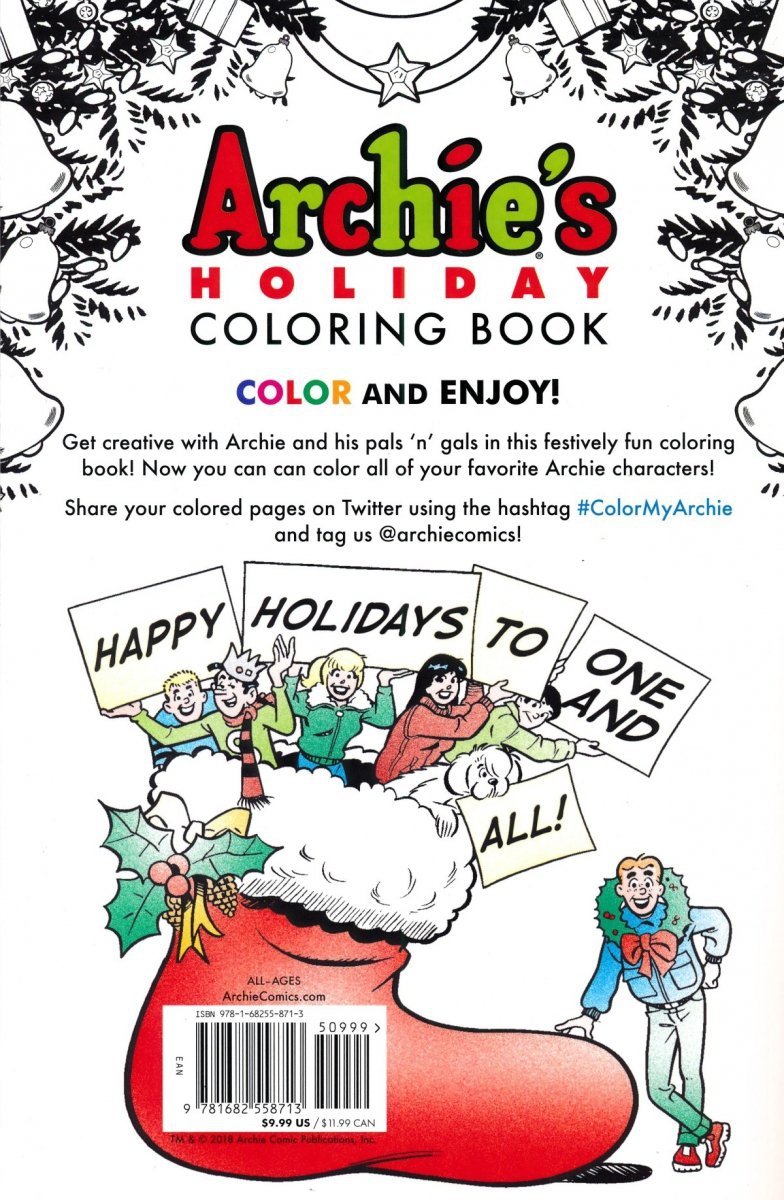 ARCHIES HOLIDAY COLORING BOOK SC [9781682558713]