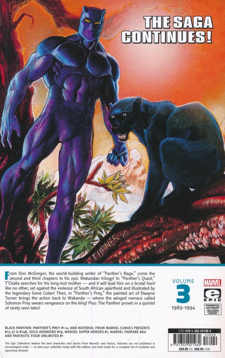 BLACK PANTHER EPIC COLLECTION PANTHERS PREY SC [9781302921989]