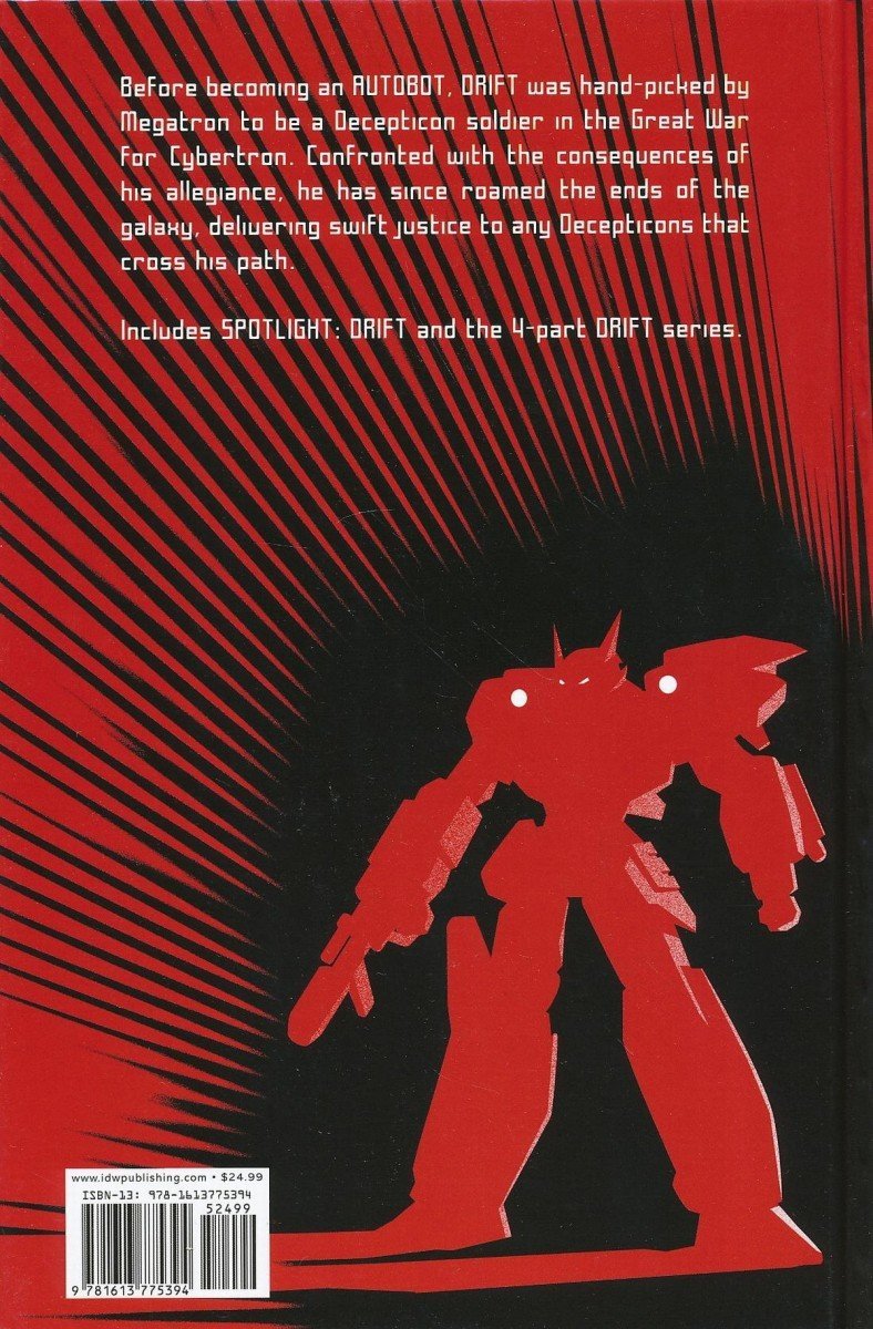 TRANSFORMERS THE COMPLETE DRIFT HC [9781613775394]