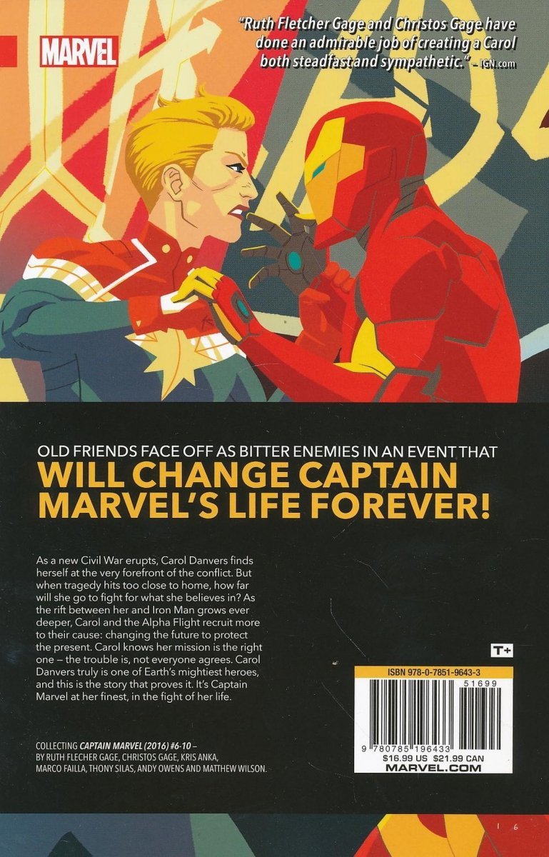 CAPTAIN MARVEL VOL 02 CIVIL WAR II SC [9780785196433]