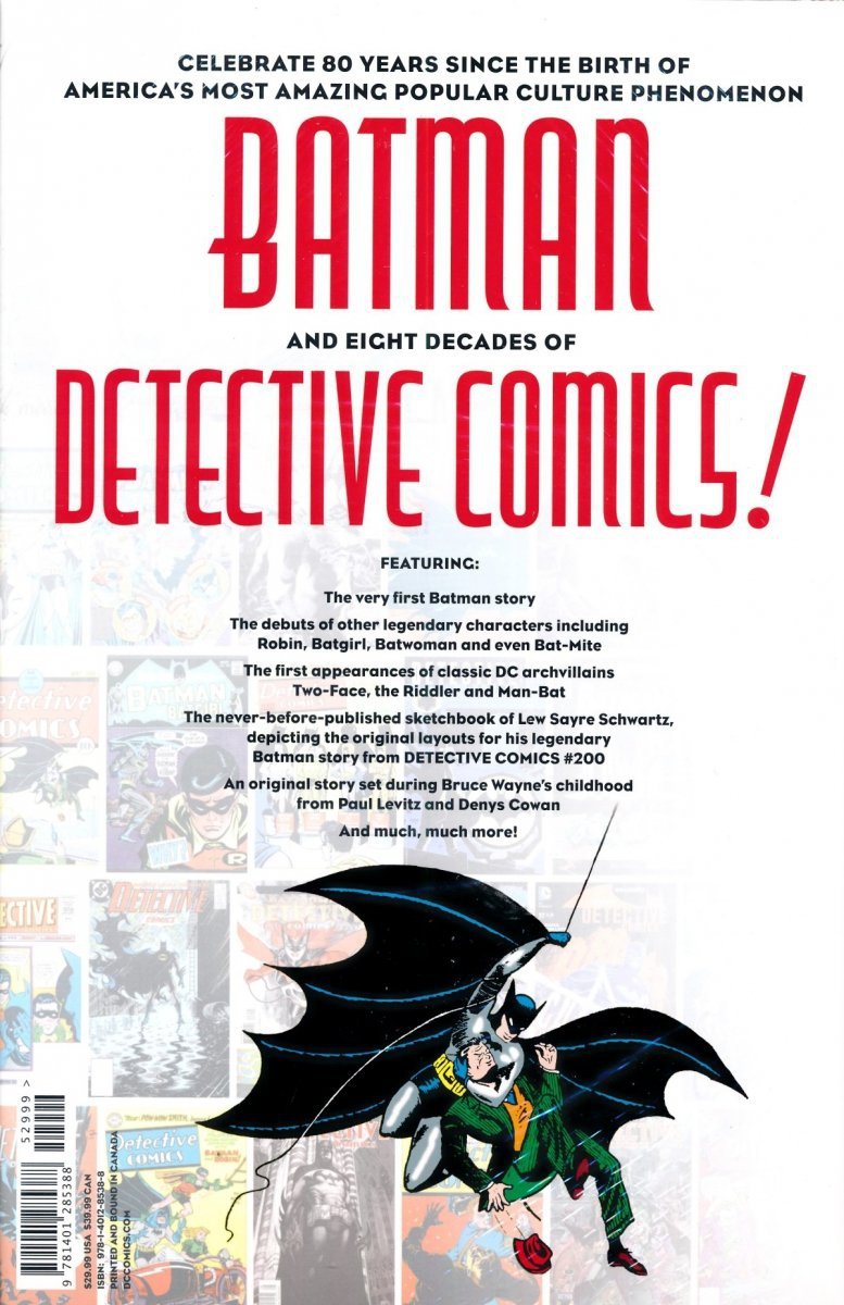 DETECTIVE COMICS 80 YEARS OF BATMAN THE DELUXE EDITION HC [9781401285388]