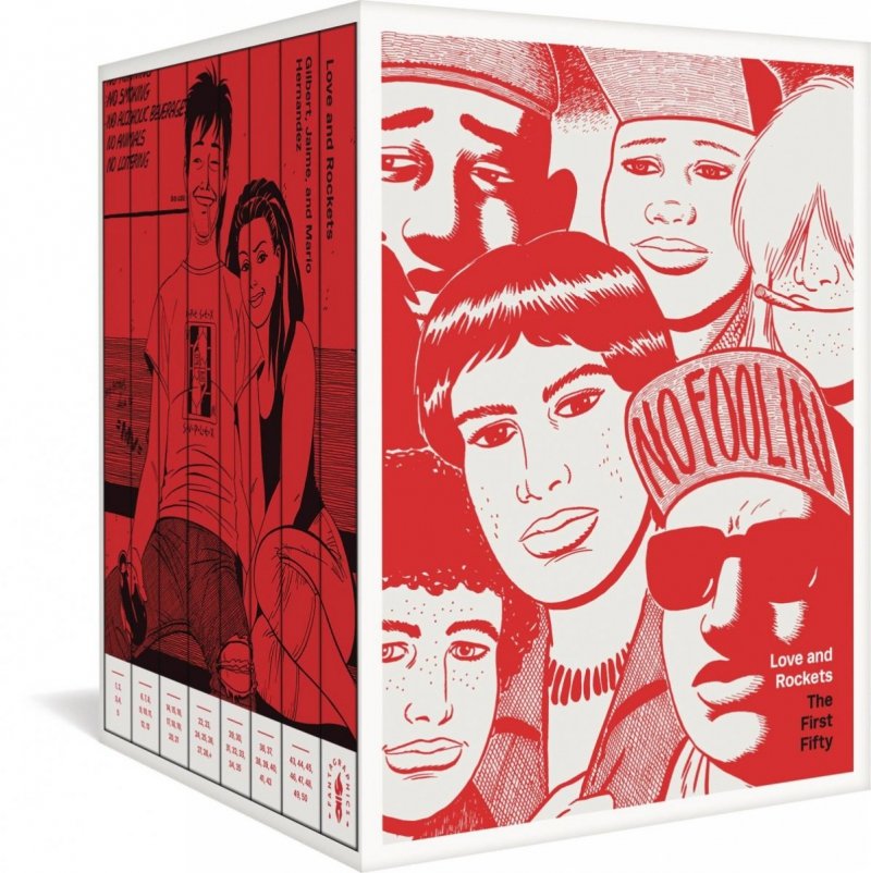 LOVE AND ROCKETS FIRST FIFTY CLASSIC 40TH ANV BOX SET HC