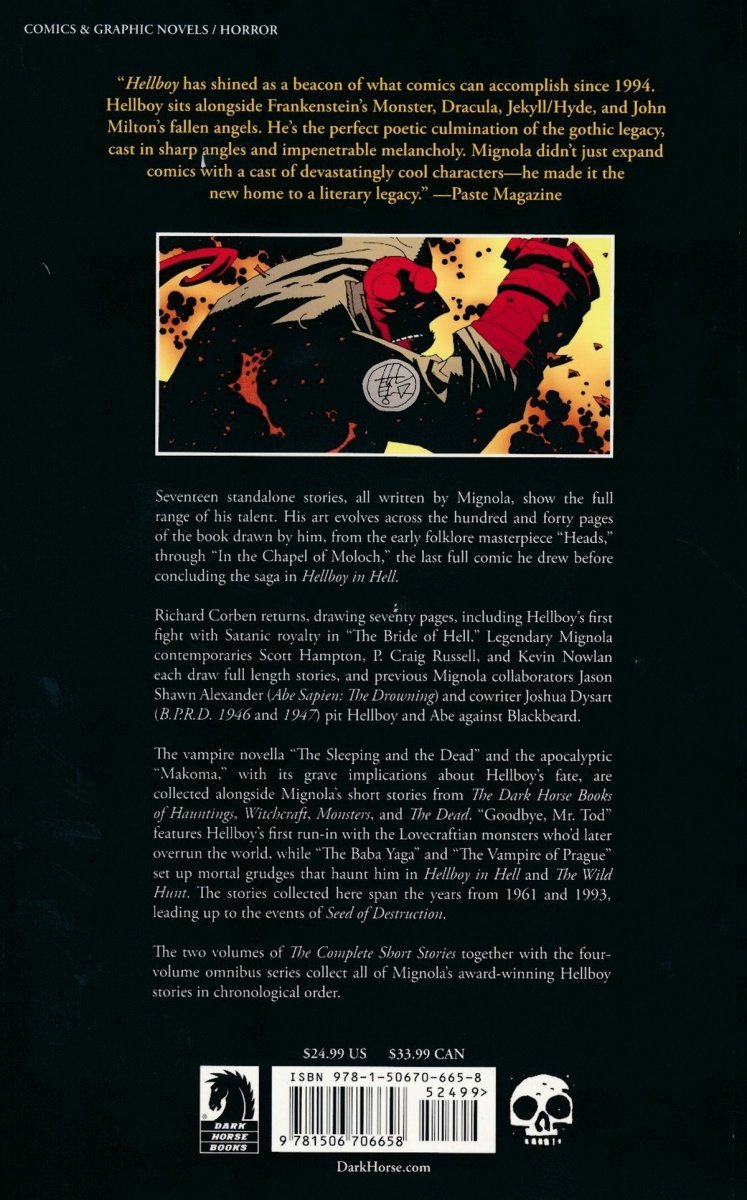 HELLBOY THE COMPLETE SHORT STORIES VOL 02 SC [9781506706658]