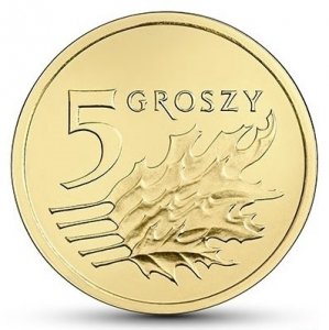 5 Groszy gr 2020 mennicza z woreczka 
