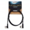 Płaski kabel MIDI ROCKBOARD Flat BK (1m)