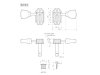 Klucze do gitary GOTOH SD90-SL (GD,3+3)