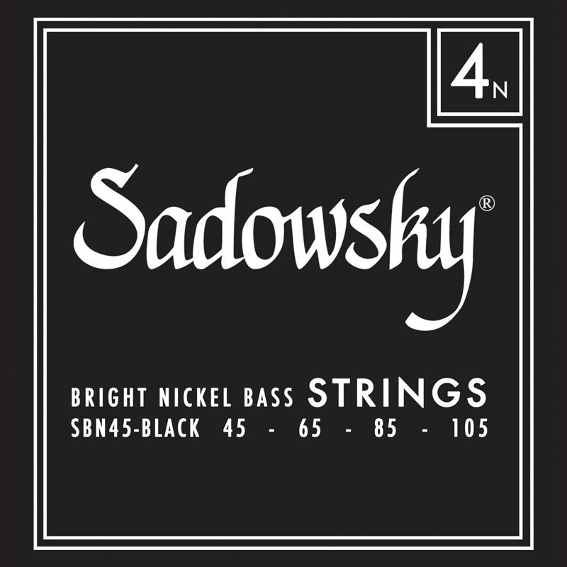 【あす楽対応】 Struny SADOWSKY Black Bright Nickel (45-105) - Komplety アウトドア寝具