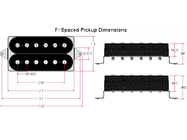 DIMARZIO DP158FBK Evolution F-Spaced (BK, neck)