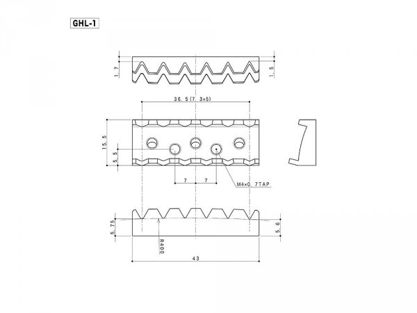 Blokada strun GOTOH GHL-1 (CK)