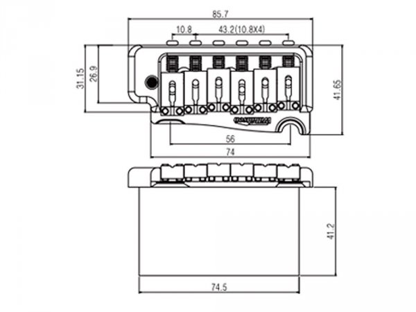 Tremolo leworęczne FRAMUS/Wilkinson WVP (GD)