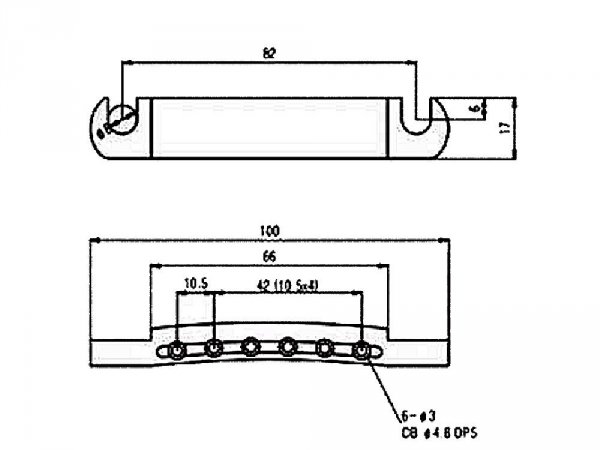 Aluminiowy zaczep strun VPARTS VLT-001A (BK)