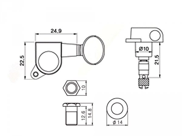 Klucze blokowane VPARTS VGX-07LK (CR, 6R)