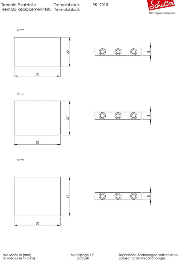 Tremolo SCHALLER LockMeister 6 37mm L2 (CR)