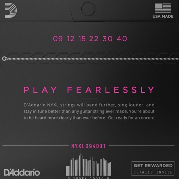 Struny D'ADDARIO NYXL Nickel Wound BT (09-40)