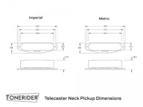 TONERIDER Vintage Plus Tele (ON, neck)