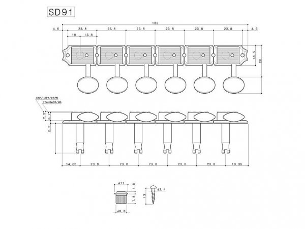 Klucze blokowane GOTOH SD91-05M HAPM (GD,6L)