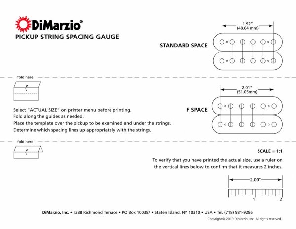 DIMARZIO DP103FW PAF 36th Ann. F-spaced (WH, neck)