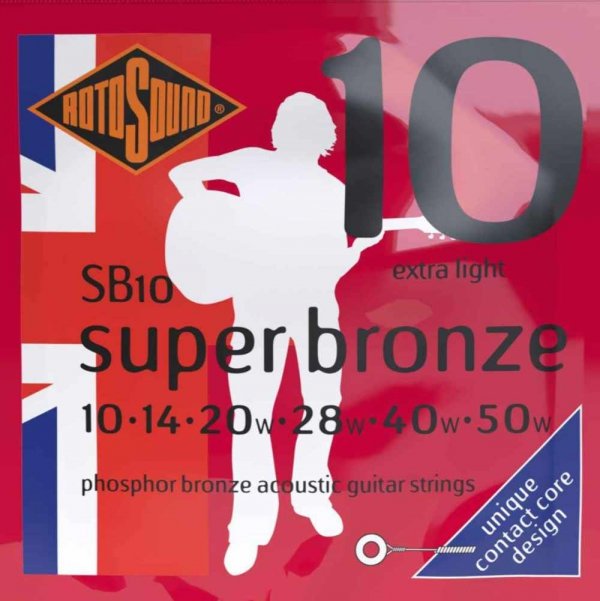 Struny ROTOSOUND SB10 Super Bronze (10-50)