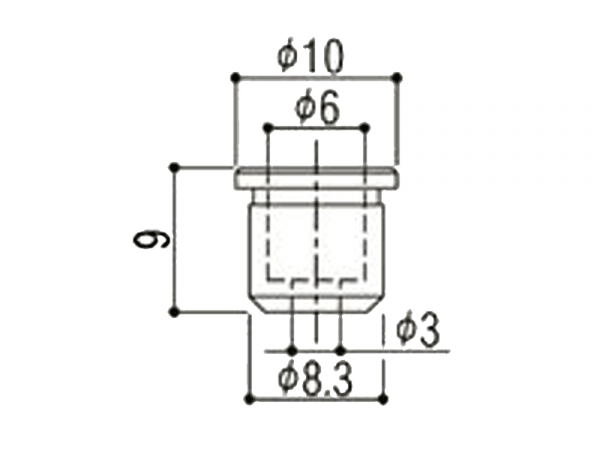 Tulejki strun do gitary GOTOH TLB-1 (CR)