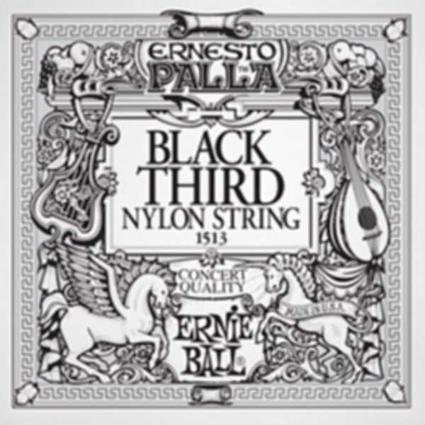 Pojedyncza struna ERNIE BALL Black Nylon G3