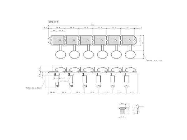 Klucze blokowane GOTOH SDS510-05M MG (GD,6L)