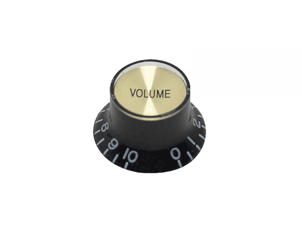 Gałka gitarowa HOSCO KB-130VGI Top Hat Vol (BK/G)