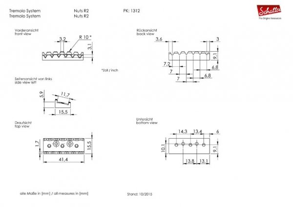 Tremolo SCHALLER 37mm R2 (GD)