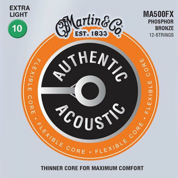 Struny MARTIN Flexible Core MA500FX (10-54) 12str.