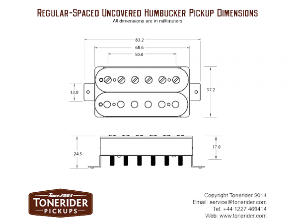 TONERIDER Alnico 2 Classics (ZB, bridge)