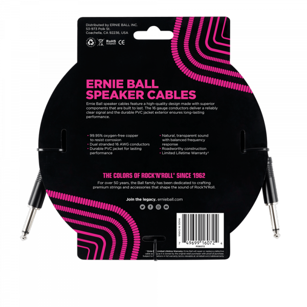 Kabel głośnikowy ERNIE BALL 6071 (0,91m)