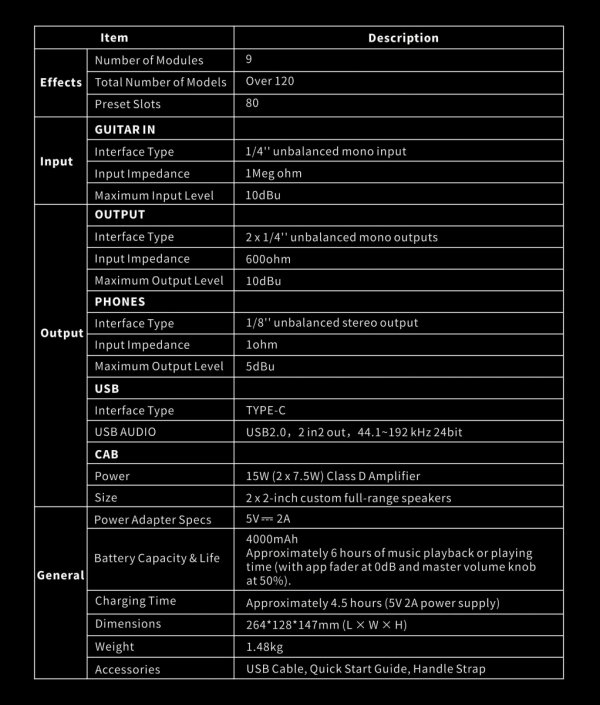 MOOER F40i Li modelowane combo gitarowe SW (40W)