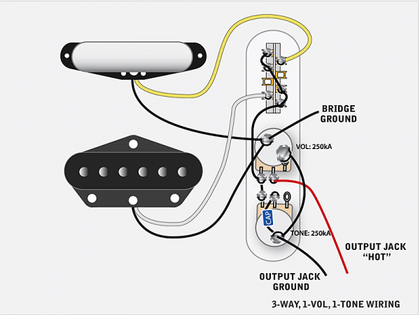 TONERIDER Alnico II Blues Tele (BK, bridge)