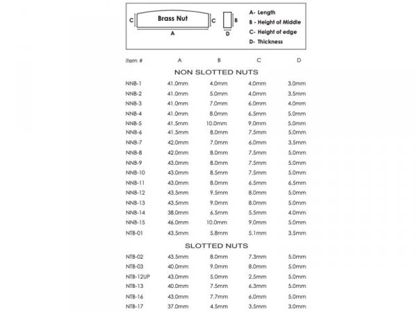 Siodełko szyjki HOSCO NNB-10 43x8,5x5  (mosiądz)