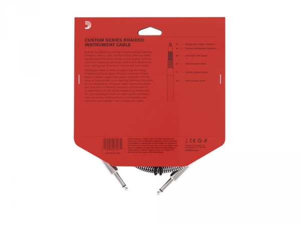 Kabel gitarowy D'ADDARIO PW-BG-10BG (3,05m)