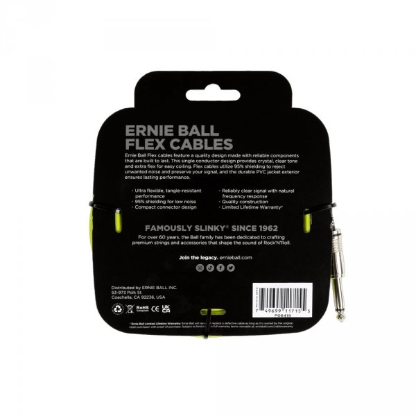 Kabel gitarowy ERNIE BALL 6419 Flex Cable (6,10m)