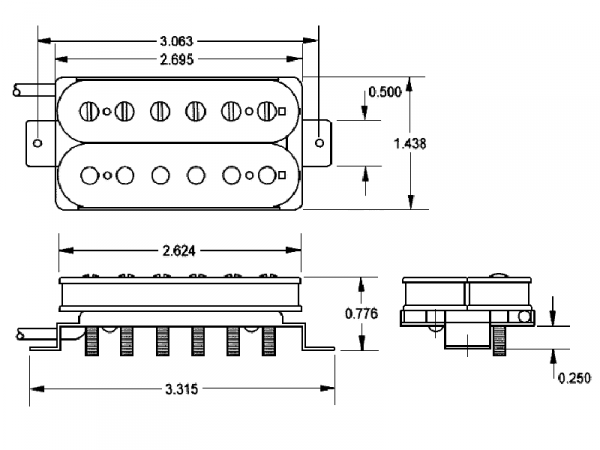 SEYMOUR DUNCAN SH-18 Whole Lotta (N, bridge)