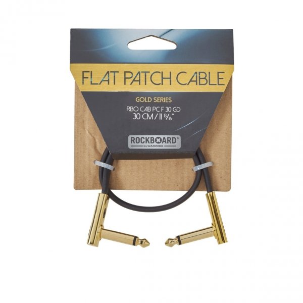 Kabel patch ROCKBOARD Flat Gold AA (30cm)