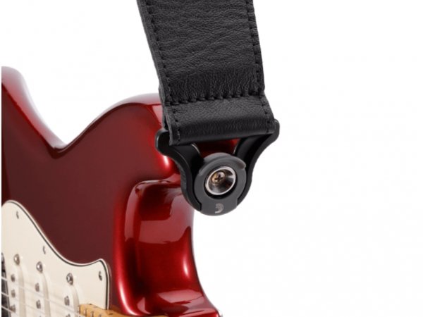 Pasek skórzany D'ADDARIO Auto Lock 7,62cm Black
