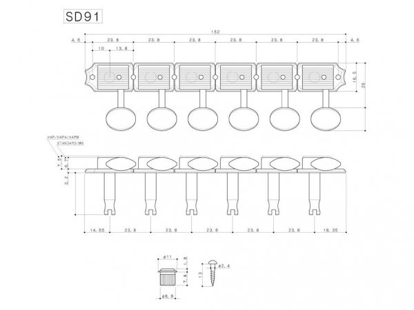 Klucze blokowane GOTOH SD91-05M HAPM (N,6R)