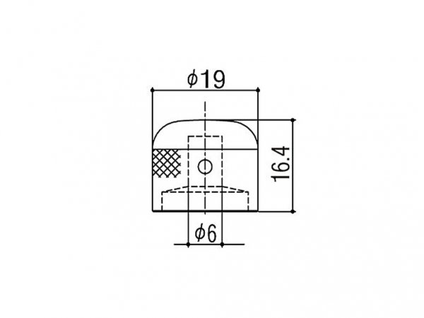 Gałka metalowa GOTOH VK-3 (CK)