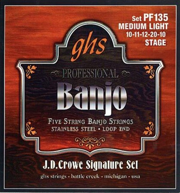Struny do banjo 5str GHS PF 135 Stage (10-20)