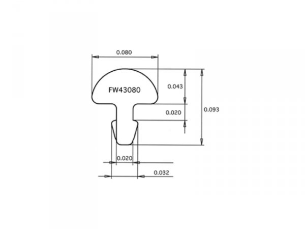 Progi JESCAR FS43080-S Stainless Steel (25szt)