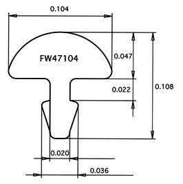 Progi JESCAR FL47104-P3 (18% nickel-silver)